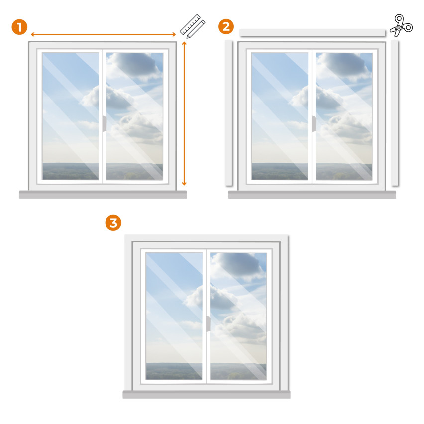 Listwa maskująca PCV  okienna, samoprzylepny płaskownik wykończeniowy do okien ozdobny, antracyt