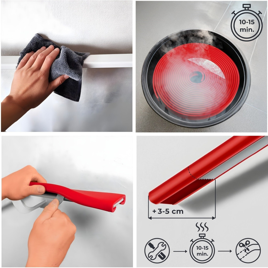 Listwa poręczowa PCV PREMIUM, poręczówka 35x8mm ciemnoszary