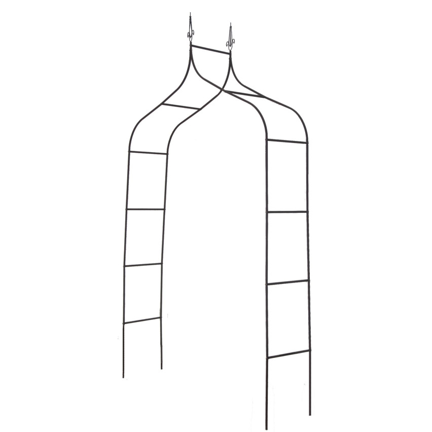 Elegancka pergola łukowa na róże i rośliny pnące