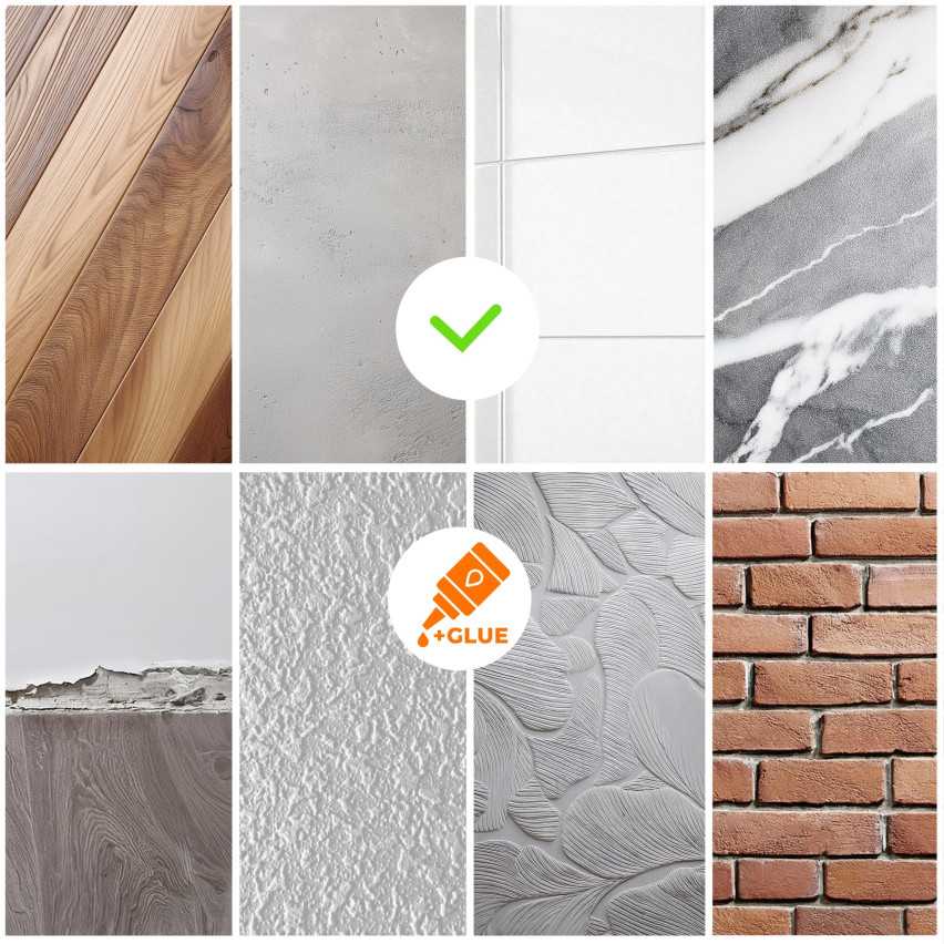 Listwa przypodłogowa PCV samoprzylepna 702, brzoza, 32x23