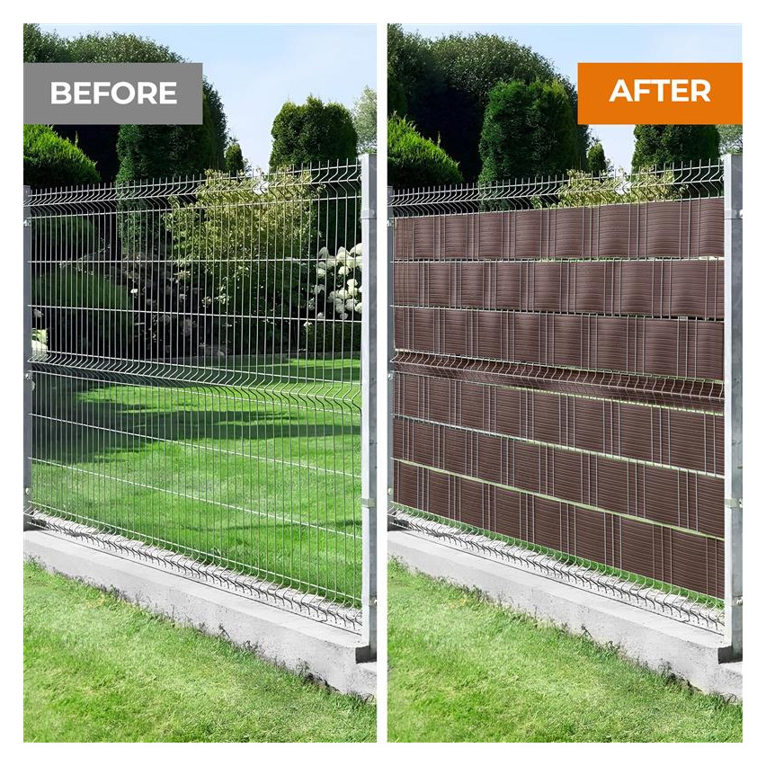 Taśma Ogrodzeniowa Quest® Lux  900 g/m2, 19cm brązowa RAL 8017