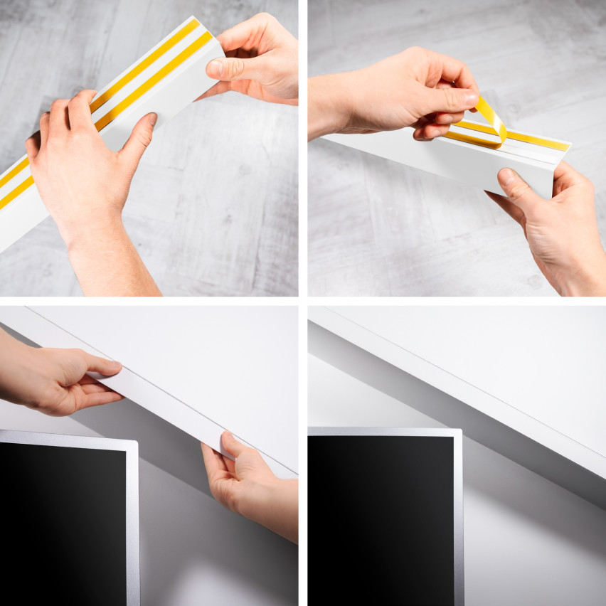 Listwa karniszowa czarna 2m