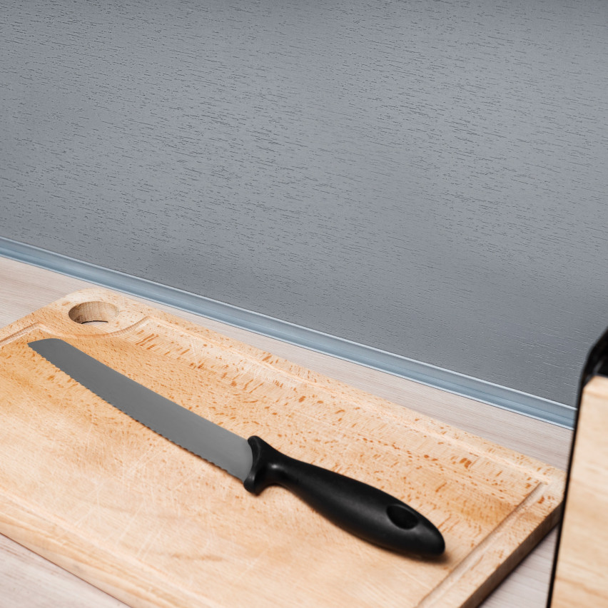 Listwa wykończeniowa samoprzylepna grafit PCV 