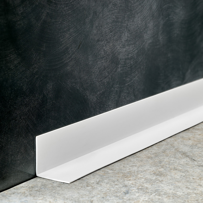 Kątownik twardy klejony po zewnętrznej stronie, biały