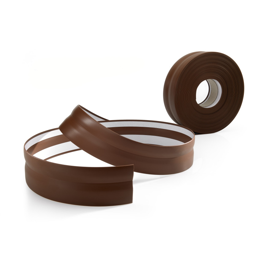 Listwa przypodłogowa PCV samoprzylepna 811, ciemny brąz, 32x23