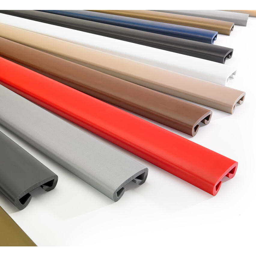 Listwa poręczowa PCV PREMIUM, poręczówka 35x8mm ciemnoszary