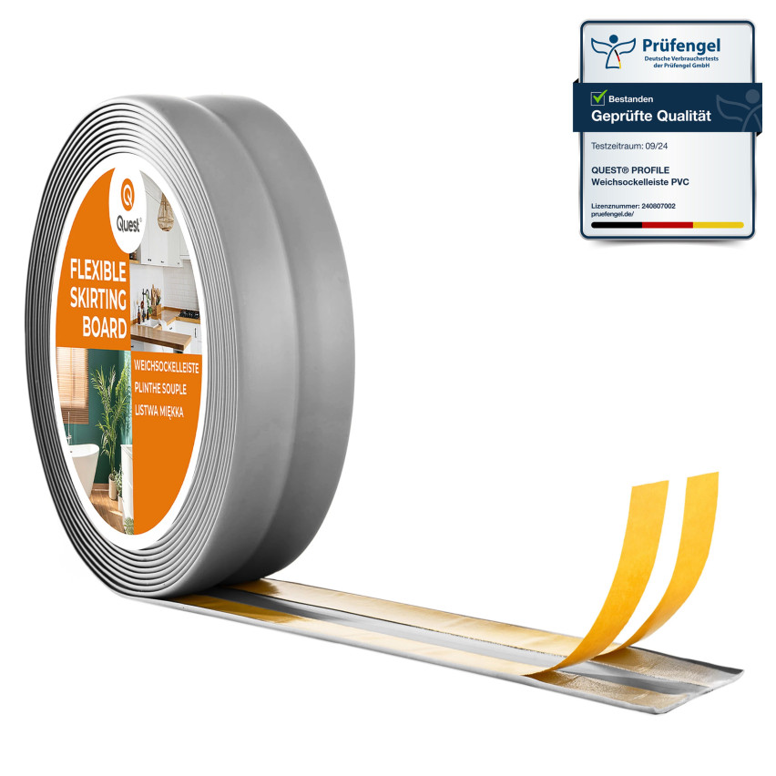 Listwa wykończeniowa samoprzylepna szary PCV 