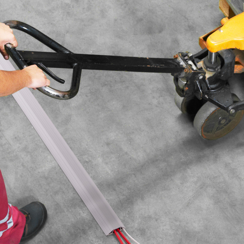  Listwa kablowa maskująca samoprzylepna PCV – 200 cm, trapezowa, biały